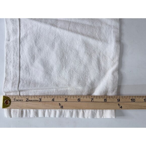 Armani Wide Leg Pants Womens Size XS (25 X 28) White Cotton Drawstring Resort Ca - Picture 11 of 11